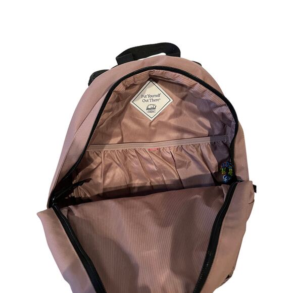 Herschel Salmon Black Backpack - Picture 3 of 3